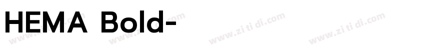 HEMA Bold字体转换